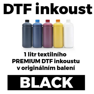DTF inkoust PREMIUM Black 1 litr 